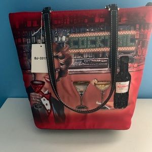 Decorative purse with rhinestones cocktails